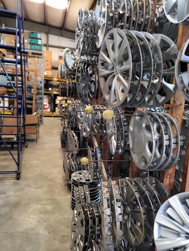 Selection of hubcaps in Marietta, GA at Metro Wheels & Accessories